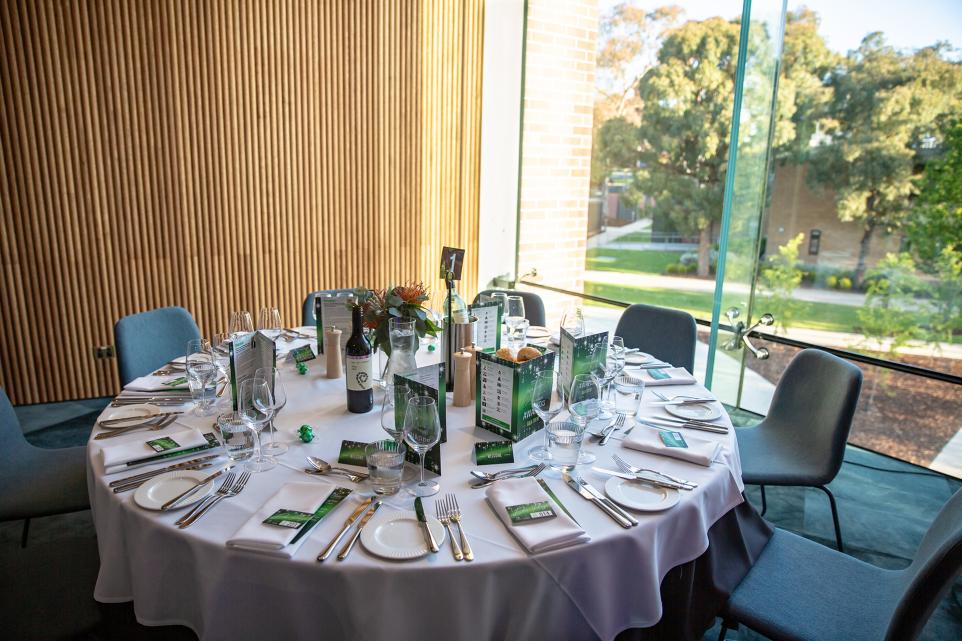 A table set in our Function Centre.