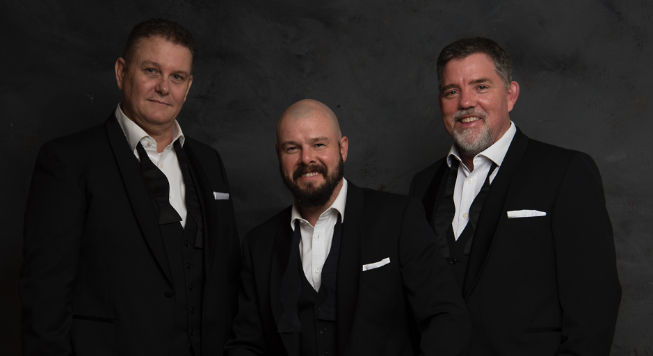 David Kidd, Stewart Morris and Andrew Pryor standing