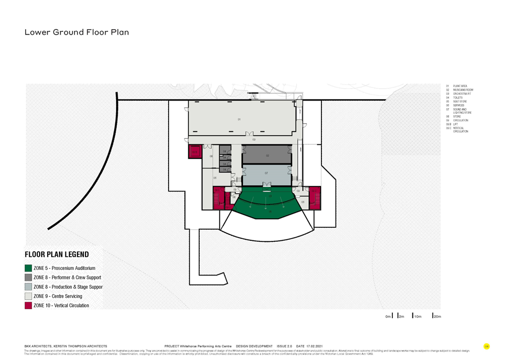 A floor plan of the lower ground floor.