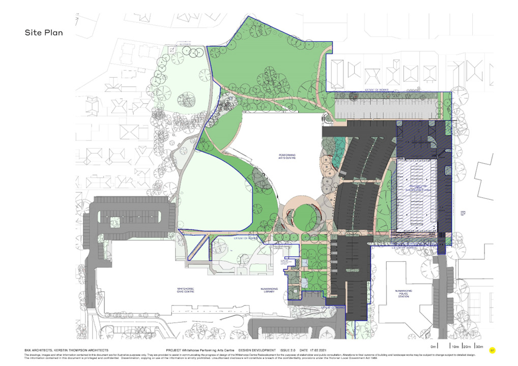 A site plan of The Round precinct.