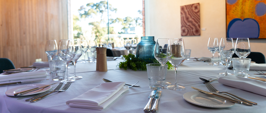 A table set in our Function Centre