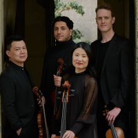 Affinity Quartet standing and posing