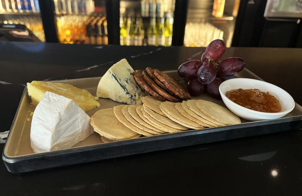 A cheese platter