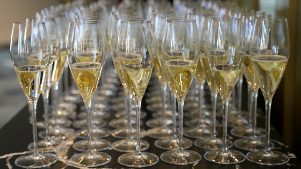 Champagne in glasses