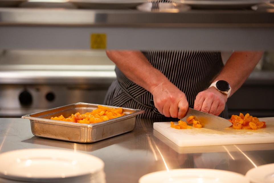 Food being prepared.