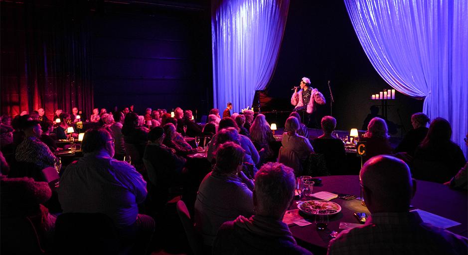 Mama Alto performing to a crowd at The Round