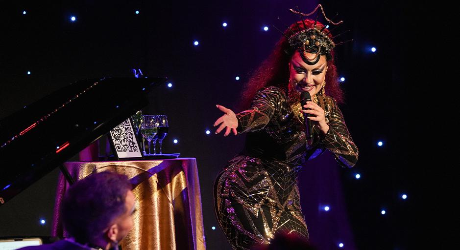 Tash York performing at The Round.